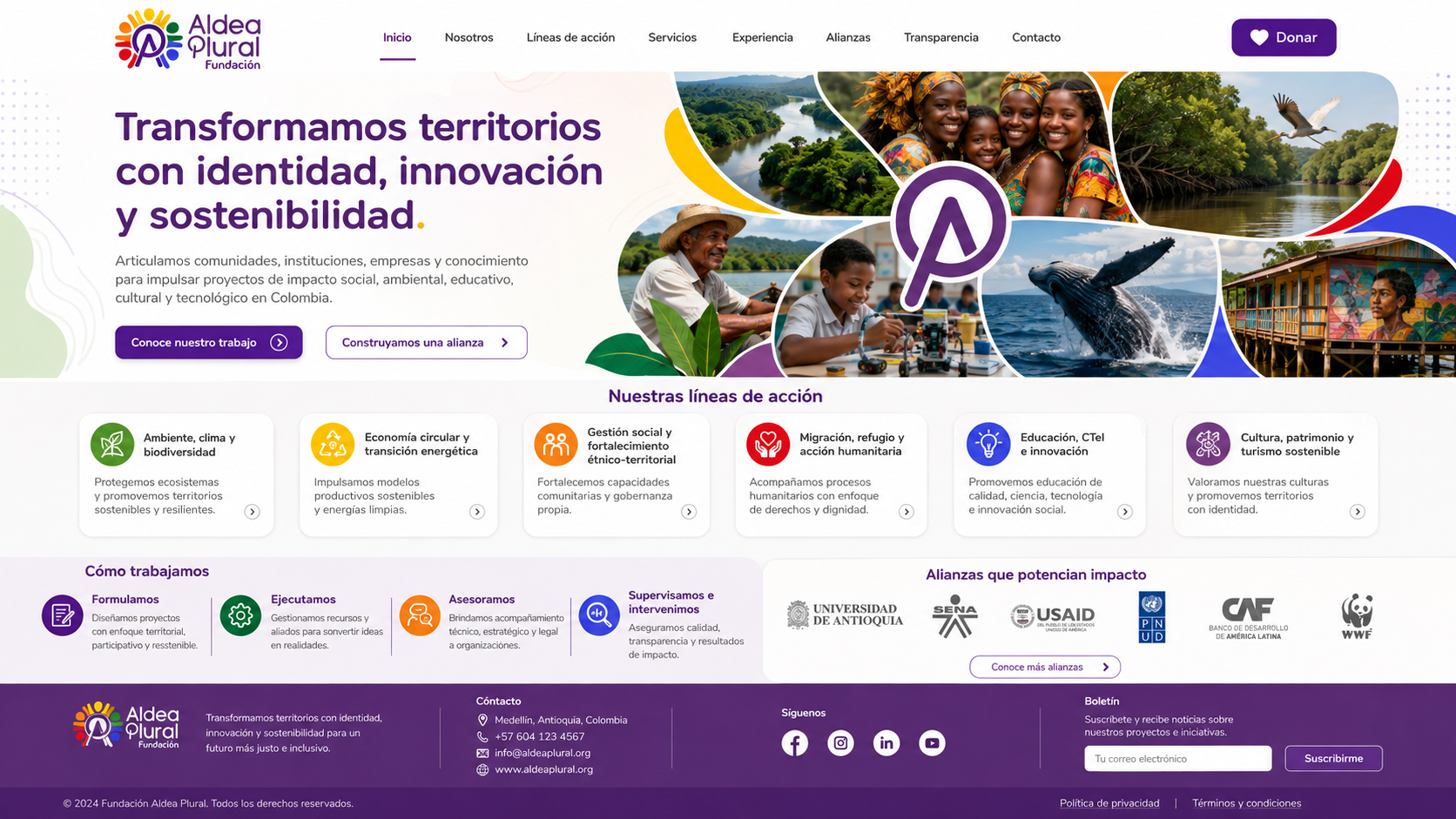 Trabajo territorial en Antioquia